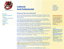 Tablet Screenshot of anti-fehlerteufel.de